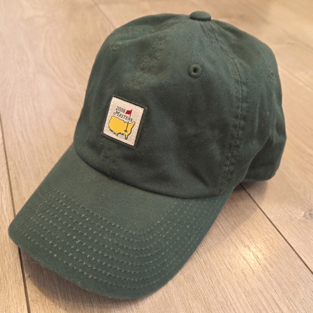 NWT 2008 Masters Golf Augusta National Logo Green American Needle Hat